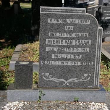 GRAAN Miemie, van nee JACOBS 1893-1972