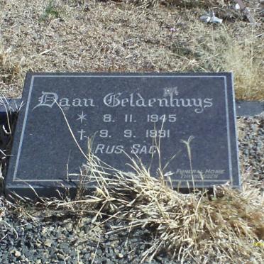 GELDENHUYS Daan 1945-1991