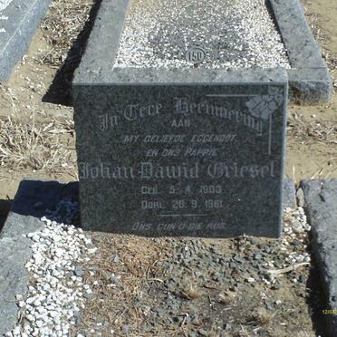 GRIESEL Johan Dawid 1903-1961