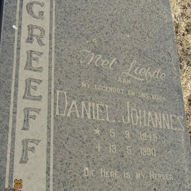 GREEFF Daniel Johannes 1949-1990