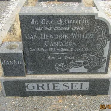 GRIESEL Jan Hendrik Willem Casparus 1918-1963