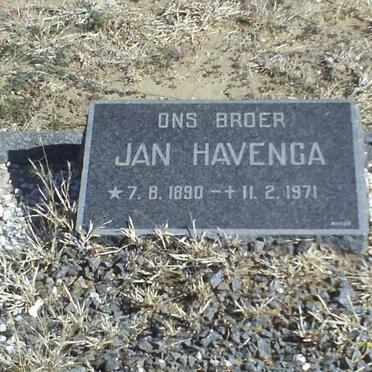 HAVENGA Jan 1890-1971