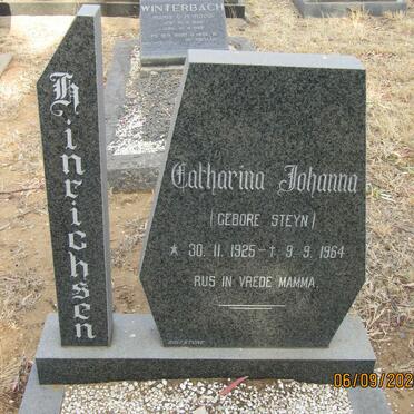 HINRICHSEN Catharina Johanna nee STEYN 1925-1964