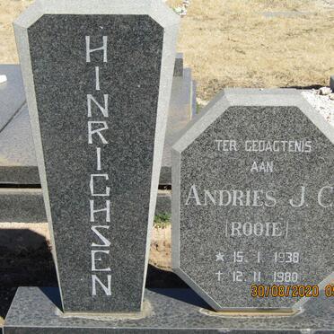 HINRICHSEN Andries J.C. 1938-1980