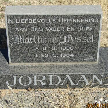 JORDAAN Marthinus Wessel 1938-1984