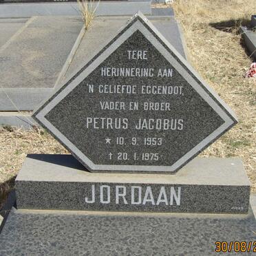 JORDAAN Petrus Jacobus 1953-1975