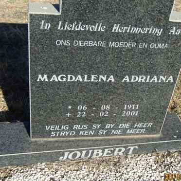 JOUBERT Magdalena Adriana 1911-2001