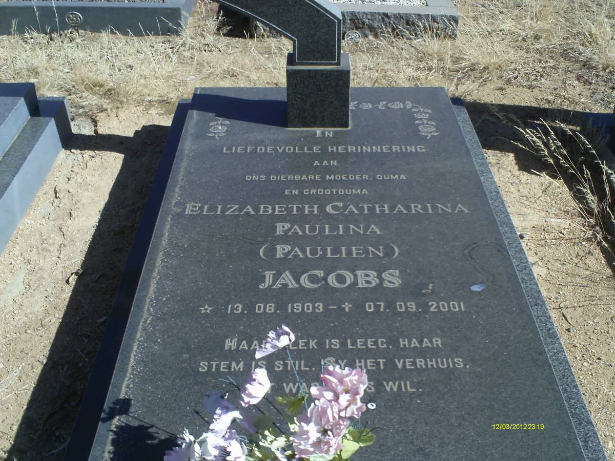 JACOBS Elizabeth Catharina Paulina 1903-2001