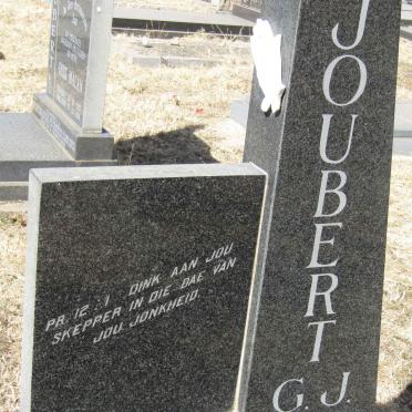 JOUBERT G.J. 1953-1978