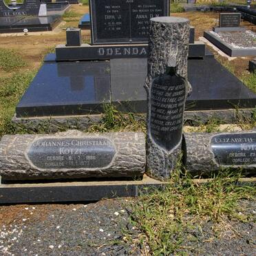 KOTZE Johannes Christiaan 1886-1979 &amp; Elizabeth Johanna 1888-1971