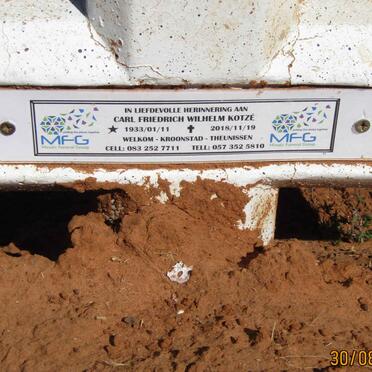 KOTZE Carl Friedrich Wilhelm 1933-2018