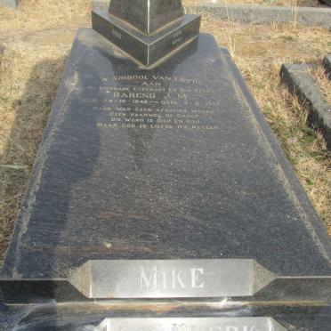 KLERK Barend J.M., de 1942-1971