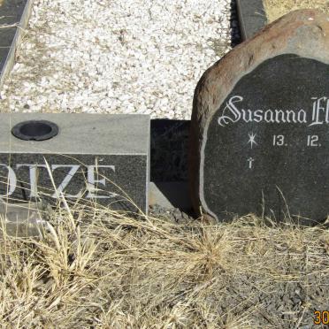 KOTZE Jan Albert 1934-1996 &amp; Susanna Elizabeth 1936-