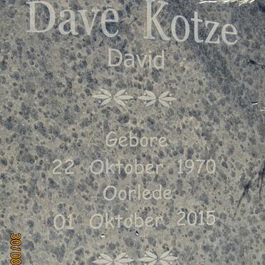KOTZE David 1970-2015