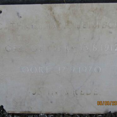 LEIMECKE F. Karel M. 1908-1977 &amp; Catharina P. GEYSER 1912-1970