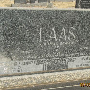 LAAS Andries Marthinus Johannes 1891-1963 &amp; Susanna Margaretha HUMAN 1893-1975