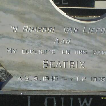 LOUW Beatrix 1945-1978 
