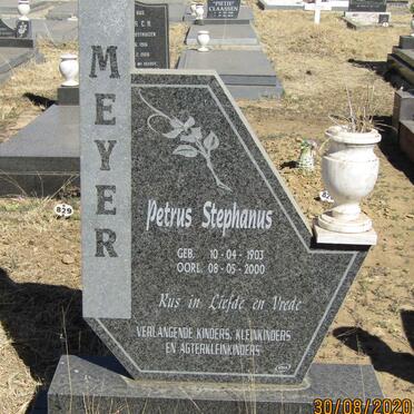 MEYER Petrus Stephanus 1903-2000