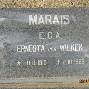 MARAIS Ernesta G.A. nee WILKEN 1910-1969