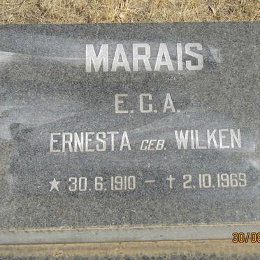 MARAIS Ernesta G.A. nee WILKEN 1910-1969
