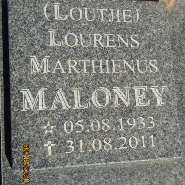 MALONEY Lourens Marthienus 1933-2011
