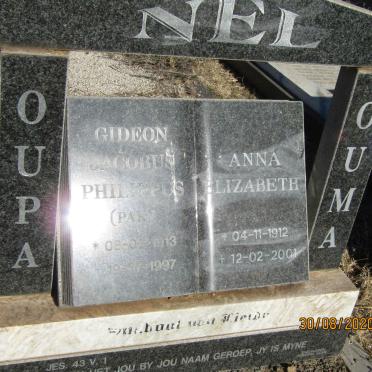 NEL Gideon Jacobus Philippus 1913-1997 &amp; Anna Elizabeth 1912-2001