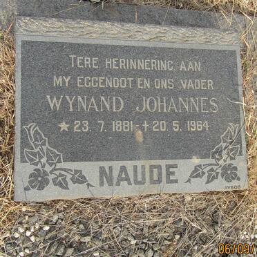 NAUDE Wynand Johannes 1881-1964