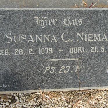 NIEMAN Susanna C. 1879-1971