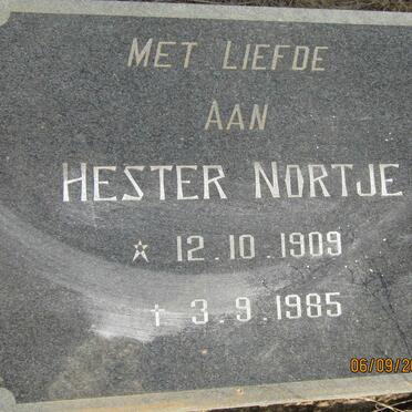 NORTJE Hester 1909-1985