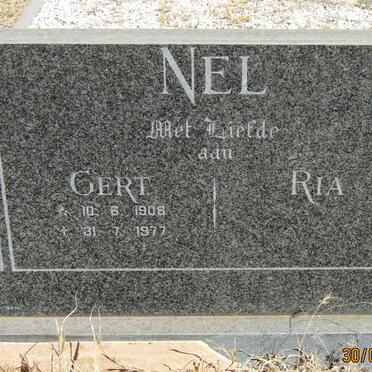 NEL Gert 1908-1977 &amp; Ria
