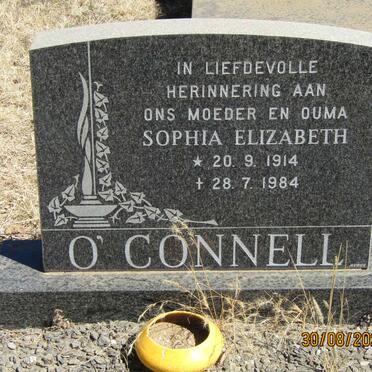O'CONNELL Sophia Elizabeth 1914-1984
