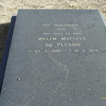 PLESSIS Willem Matthys, du 1905-1979