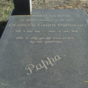 PRINSLOO Derryck Garth 1915-1958