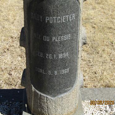 POTGIETER Baby nee DU PLESSIS 1894-1969