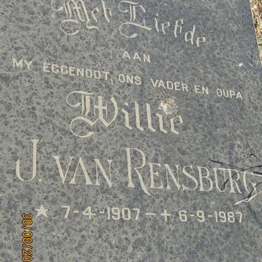 RENSBURG Willie, J. van 1907-1987