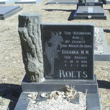 ROETS Susanna M.M. nee KRUGER 1898-1973