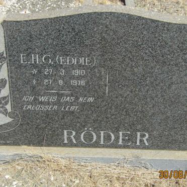 RODER E.H.G. 1910-1976