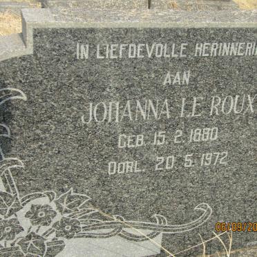 ROUX Johanna, le 1880-1972
