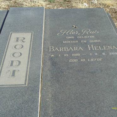 ROODT Pieter Hendrik 1914-1989 &amp; Barbara Helena 1919-2003      