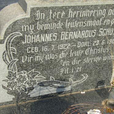 SCHUTTE Johannes Bernardus 1922-1960