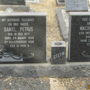 STEYN Daniel Petrus 1877-1930 &amp; Machteld Susara PRETORIUS 1883-1973