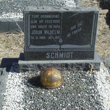 SCHMIDT Johan Wilhelm 1908-1972