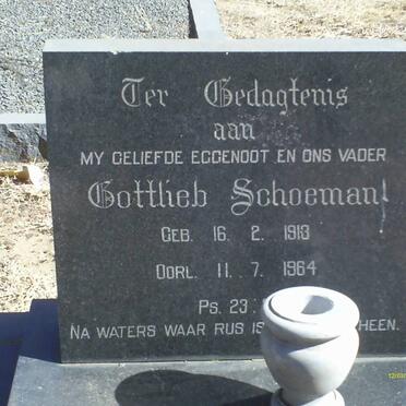 SCHOEMAN Gottlieb 1913-1964