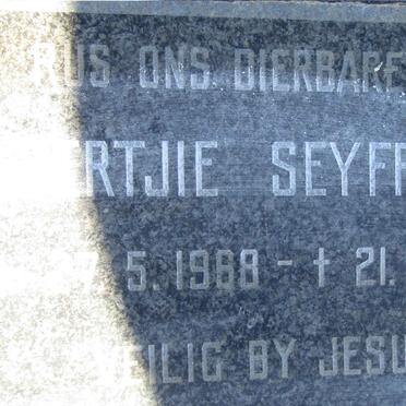 SEYFFERT Gertjie 1968-1968