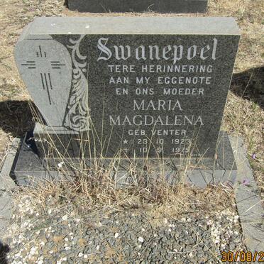 SWANEPOEL Maria Magdalena nee VENTER 1923-1975