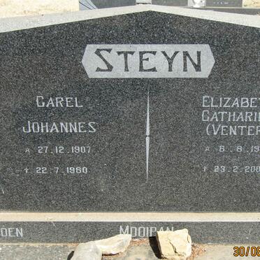 STEYN Carel Johannes 1907-1980 &amp; Elizabeth Catharina VENTER 1912-2008