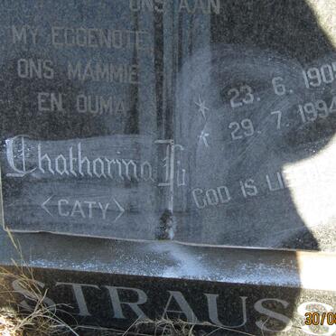 STRAUSS Casper Jan Hendrik 1917-1995 &amp; Catharina L. 1905-1994