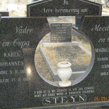 STEYN Karel Johannes 1914-1984 &amp; Magdalena Cornelia ANDERSON 1910 -2006