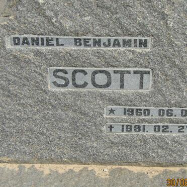 SCOTT Daniel Benjamin 1960-1981