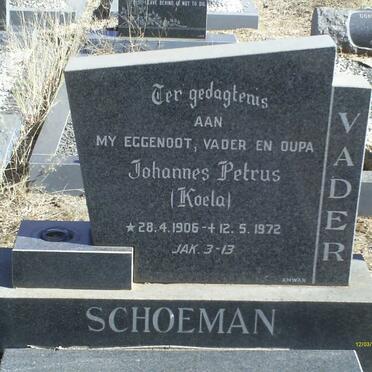 SCHOEMAN Johannes Petrus 1906-1972